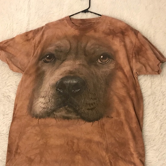 The Mountain Shirts Mens The Mountain Big Dog Face Tshirt 2xl